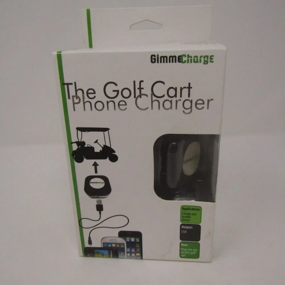 GimmeCharge The Golf Cart Phone Charger USB Adapter for Mobile Devices New